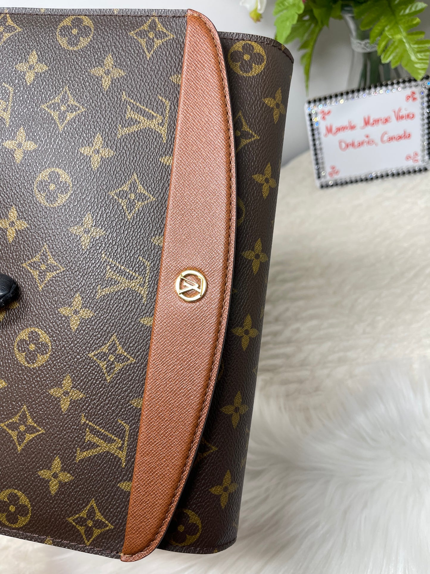 Bordeaux PM 2 Way Clutch Bag Monogram