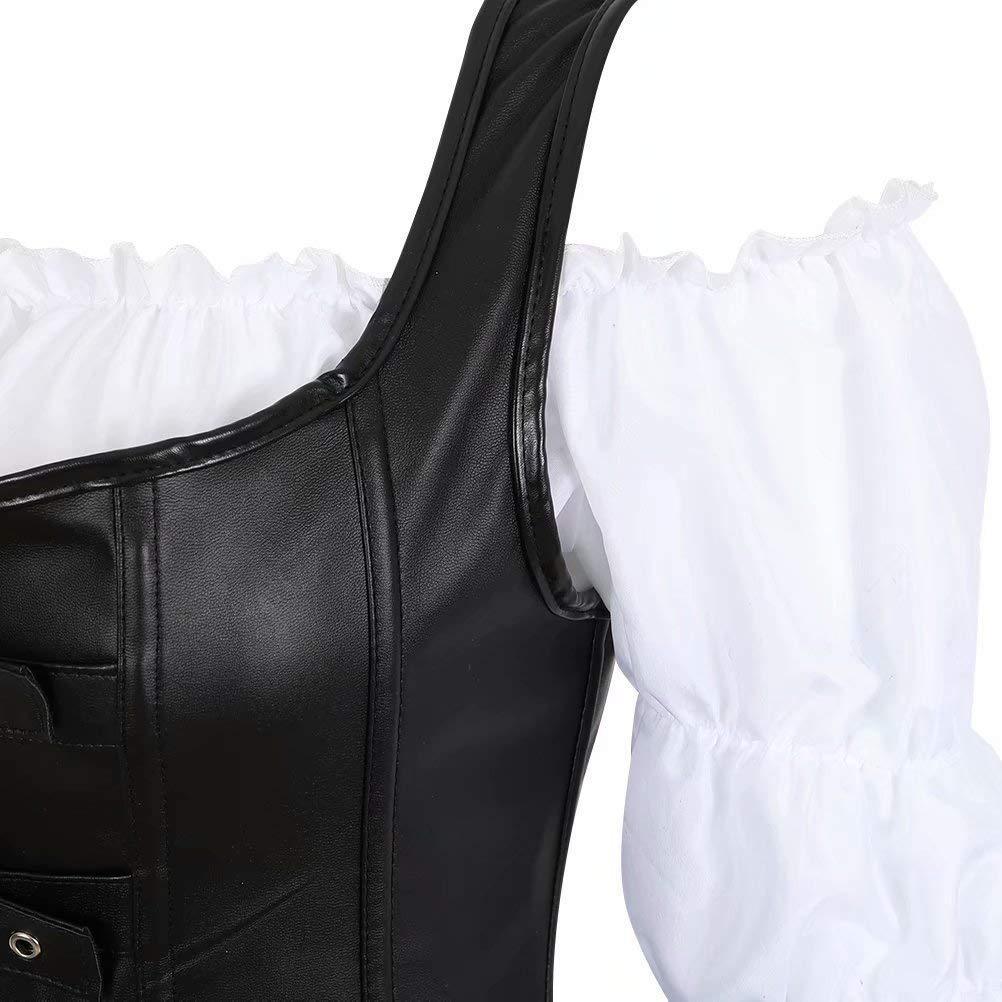 Gothic Leather Vintage Zip Amount Corset Set Of Three