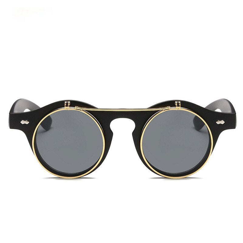 Women's Designer Retro Round Steampunk Sunglasses – Fashion