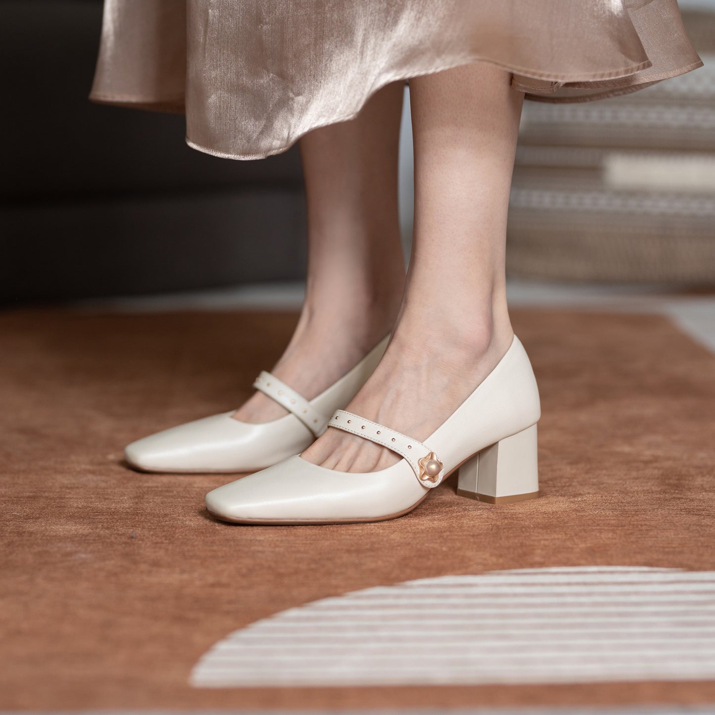 Vintage Mary Jane High Heels for Women
