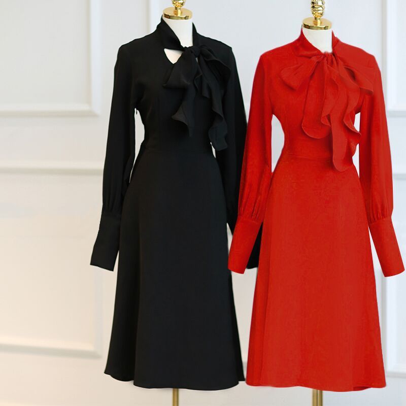 French Vintage Chiffon Dress