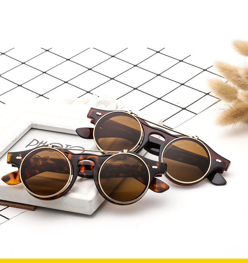 Women's Designer Retro Round Steampunk Sunglasses – Fashion