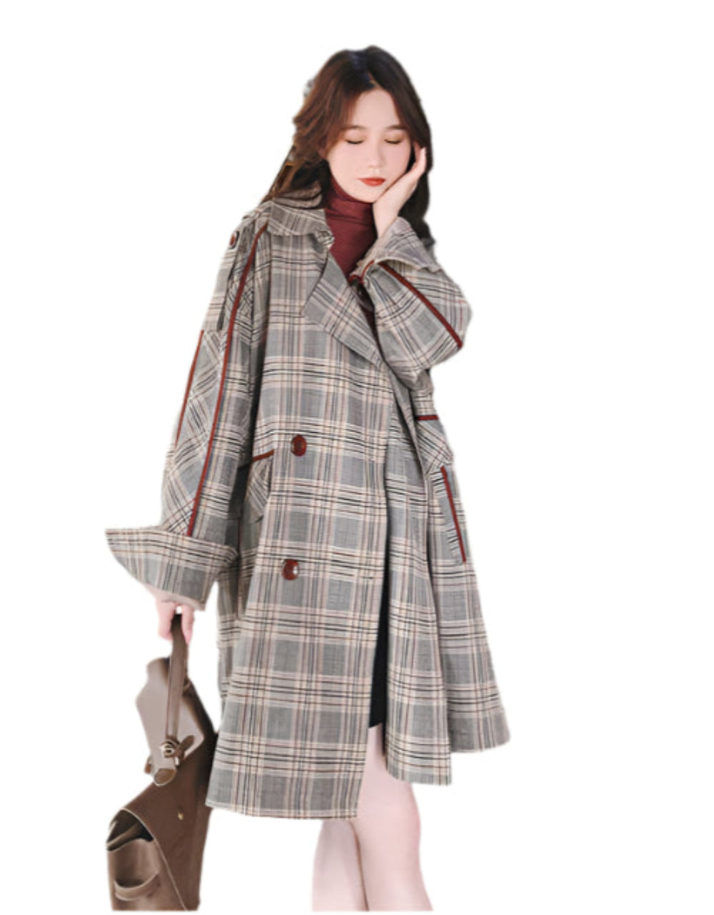Retro Plaid Windbreaker – Stylish & Comfortable Outerwear