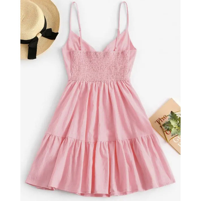 Chic Vintage Suspender Dress for Timeless Style