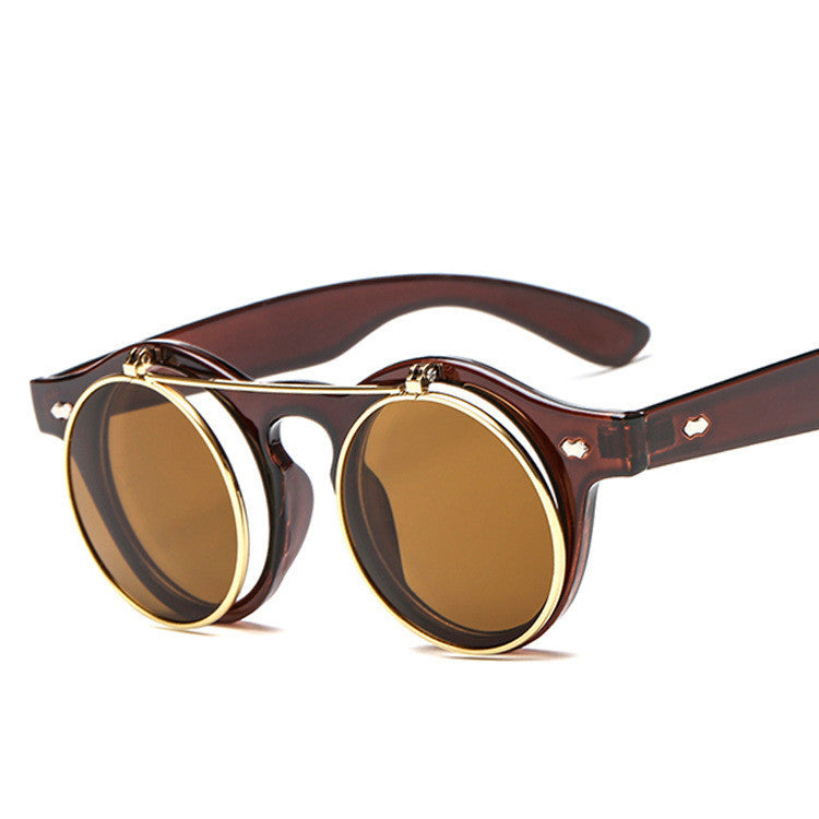 Women's Designer Retro Round Steampunk Sunglasses – Fashion