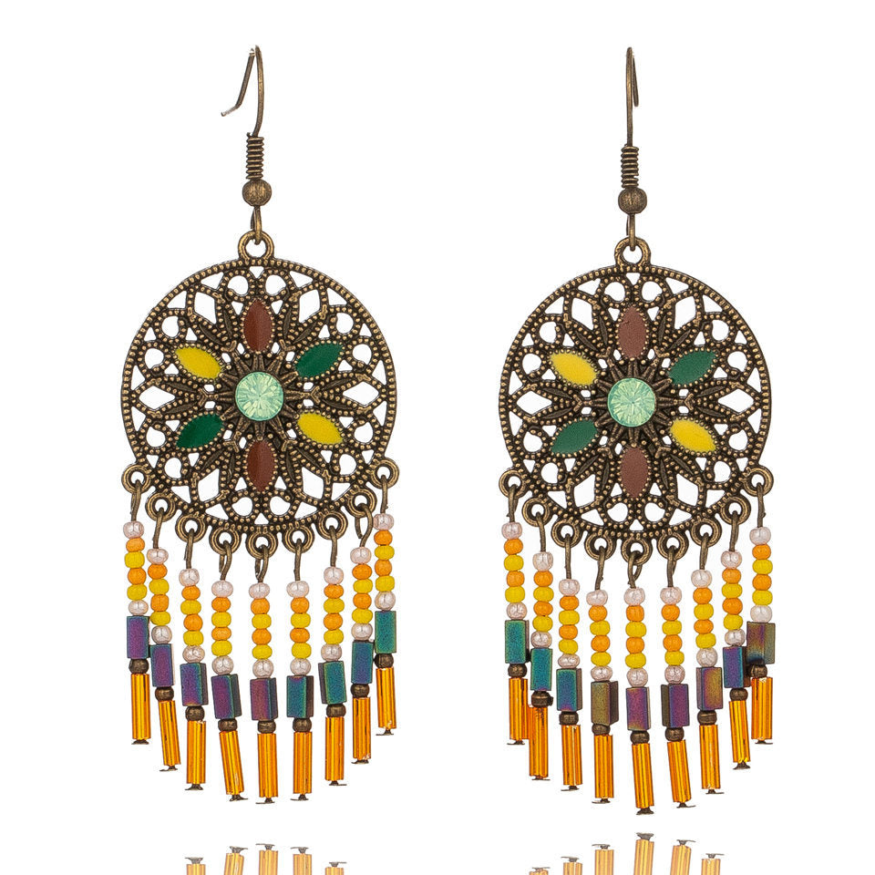 Vintage court style tassel earrings