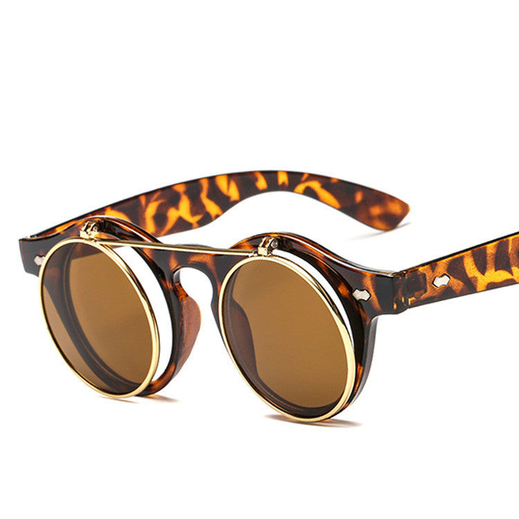 Women's Designer Retro Round Steampunk Sunglasses – Fashion