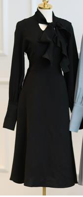 French Vintage Chiffon Dress