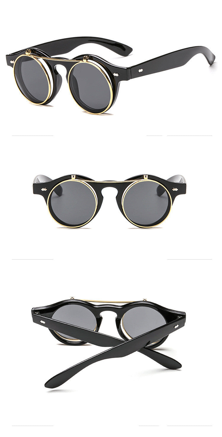 Women's Designer Retro Round Steampunk Sunglasses – Fashion