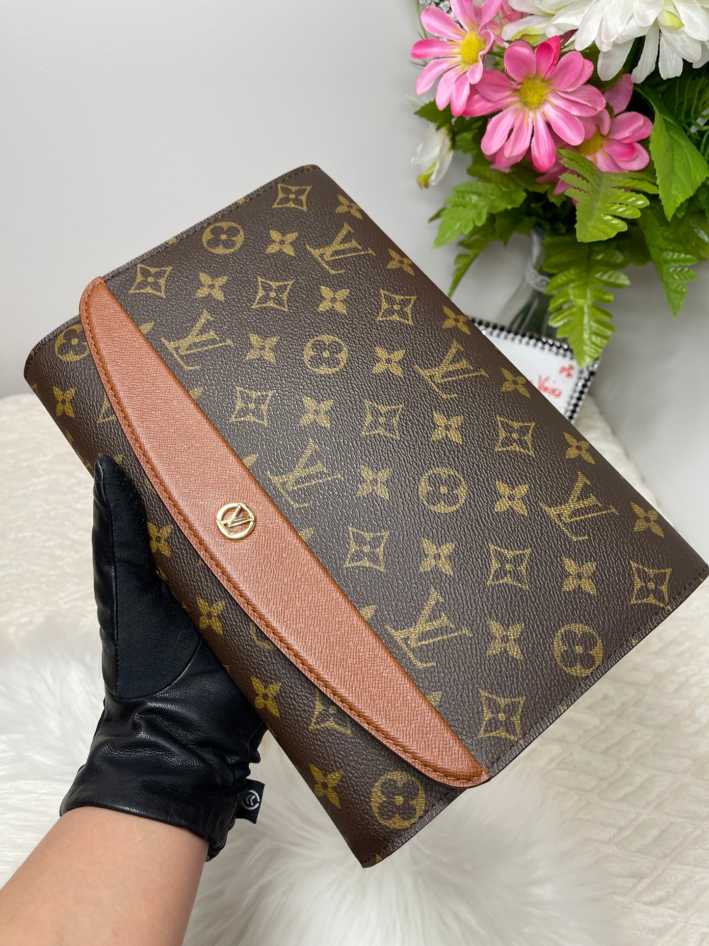 Bordeaux PM 2 Way Clutch Bag Monogram