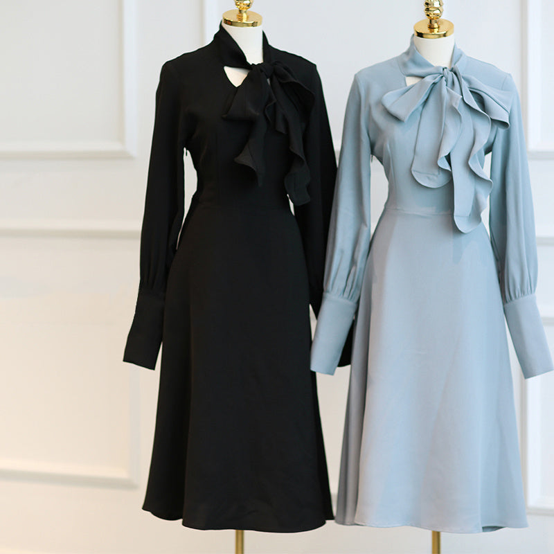 French Vintage Chiffon Dress