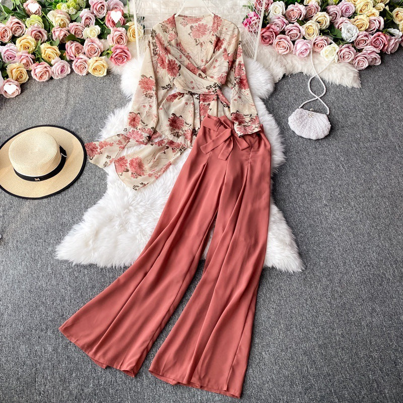 Women's Autumn New Vintage Two-piece Set