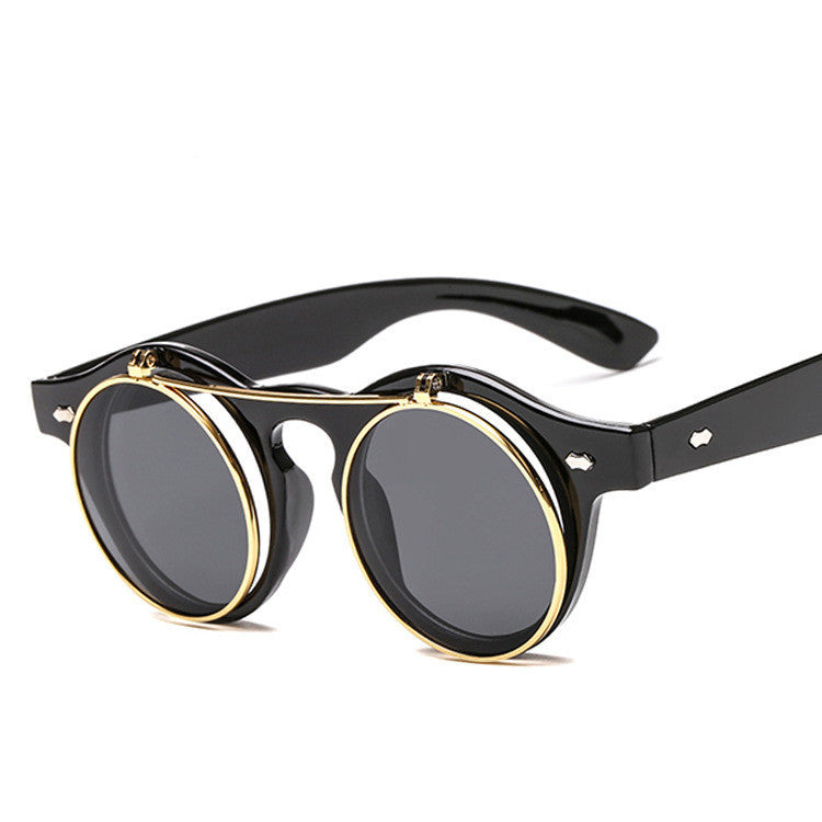 Women's Designer Retro Round Steampunk Sunglasses – Fashion