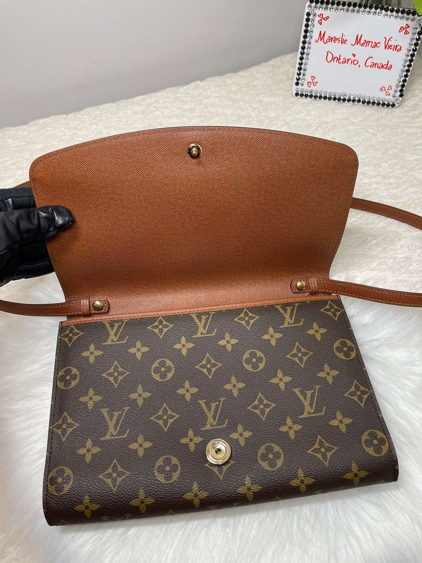 Bordeaux PM 2 Way Clutch Bag Monogram