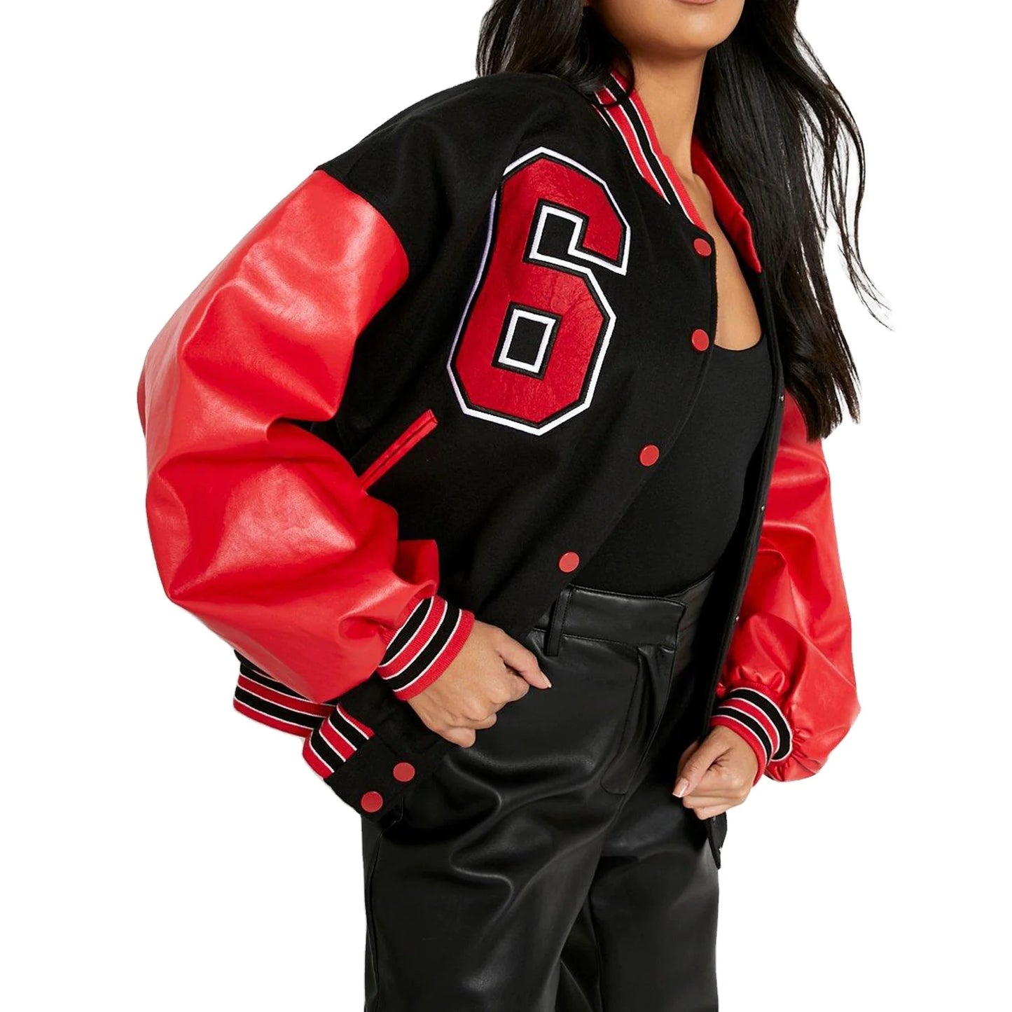 Spring Autumn Retro Baseball Bomber Jacket for Women