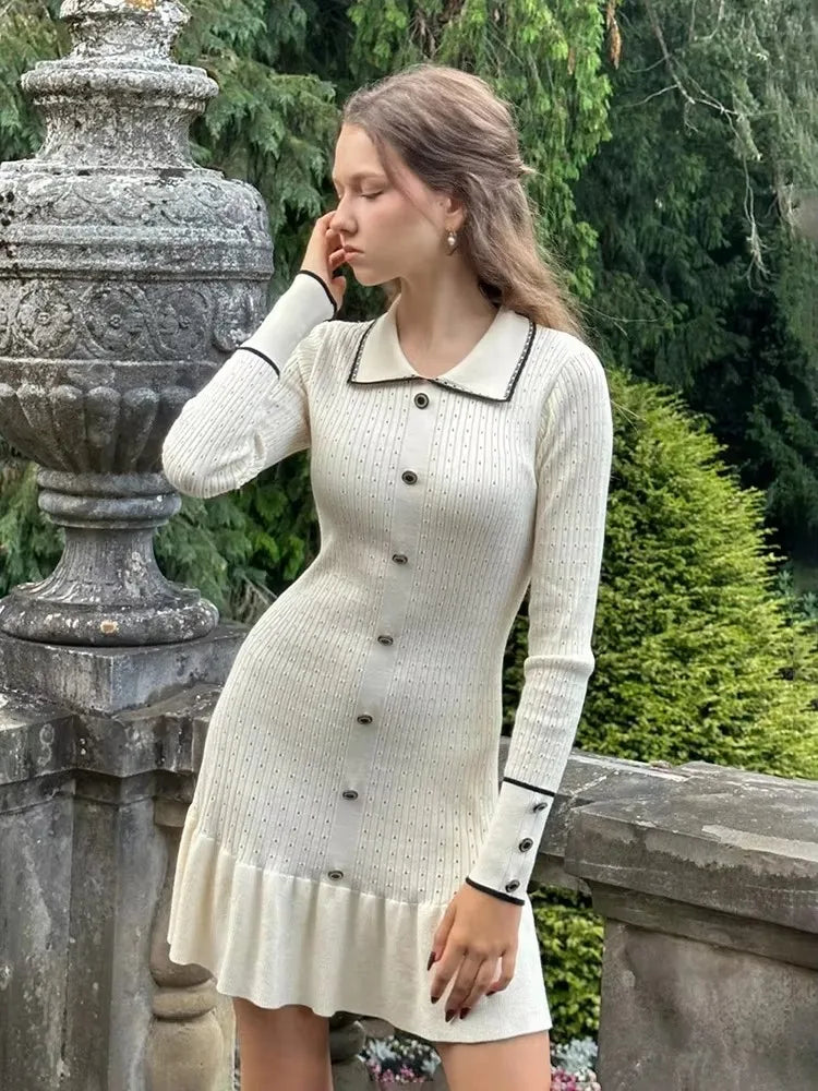 High Waist Ruffled Maxi Dress for Women - Vintage & Elegant