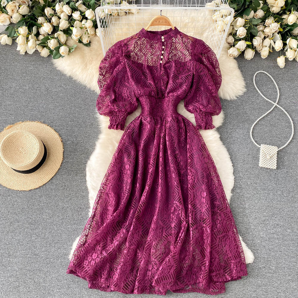 Vintage Elegant Lace Dresses for Women