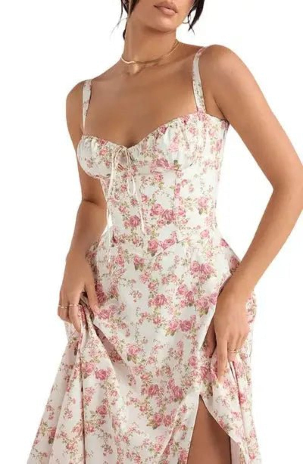 Elegant vintage pleated dress offering a timeless, sophisticated look.
