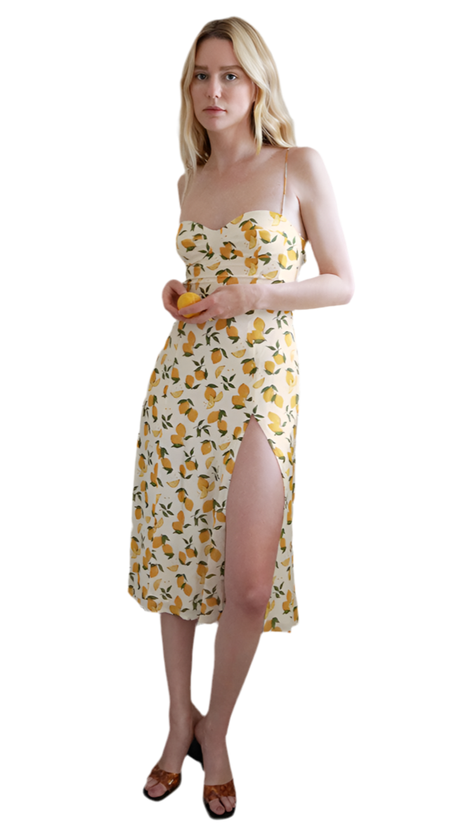 Women's Fashion French Vintage Print Dress – Elegant Style