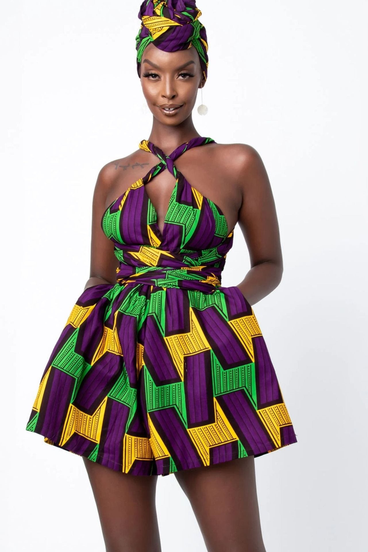 Retro Print Jumpsuit – Vintage Style & Modern Comfort