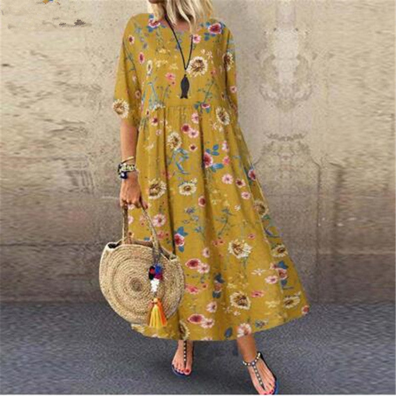 Elegant Vintage Jacquard Dress for Timeless Style