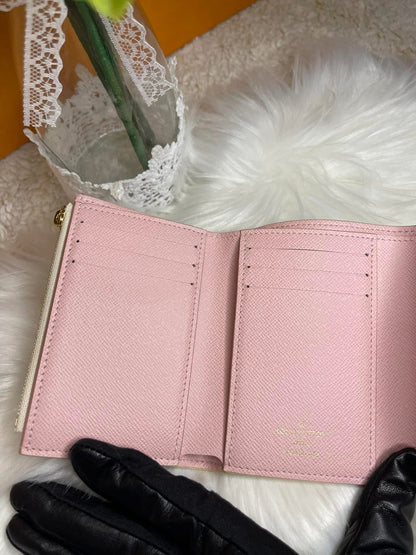 Damier Azur Portefeuille Victorine Trifold Wallet