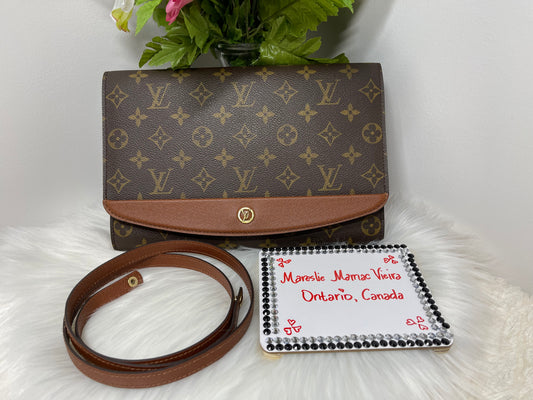 Bordeaux PM 2 Way Clutch Bag Monogram