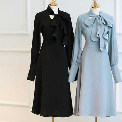 French Vintage Chiffon Dress
