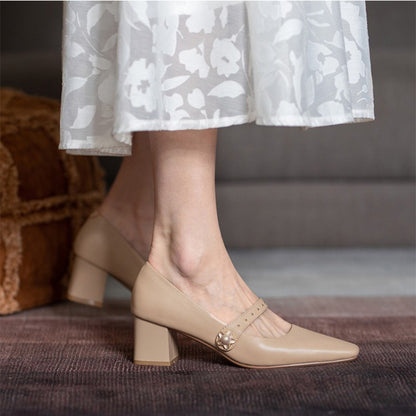 Vintage Mary Jane High Heels for Women