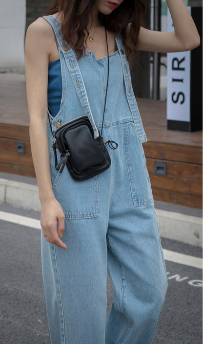 Retro Denim Overalls – Classic Style & Comfortable Fit