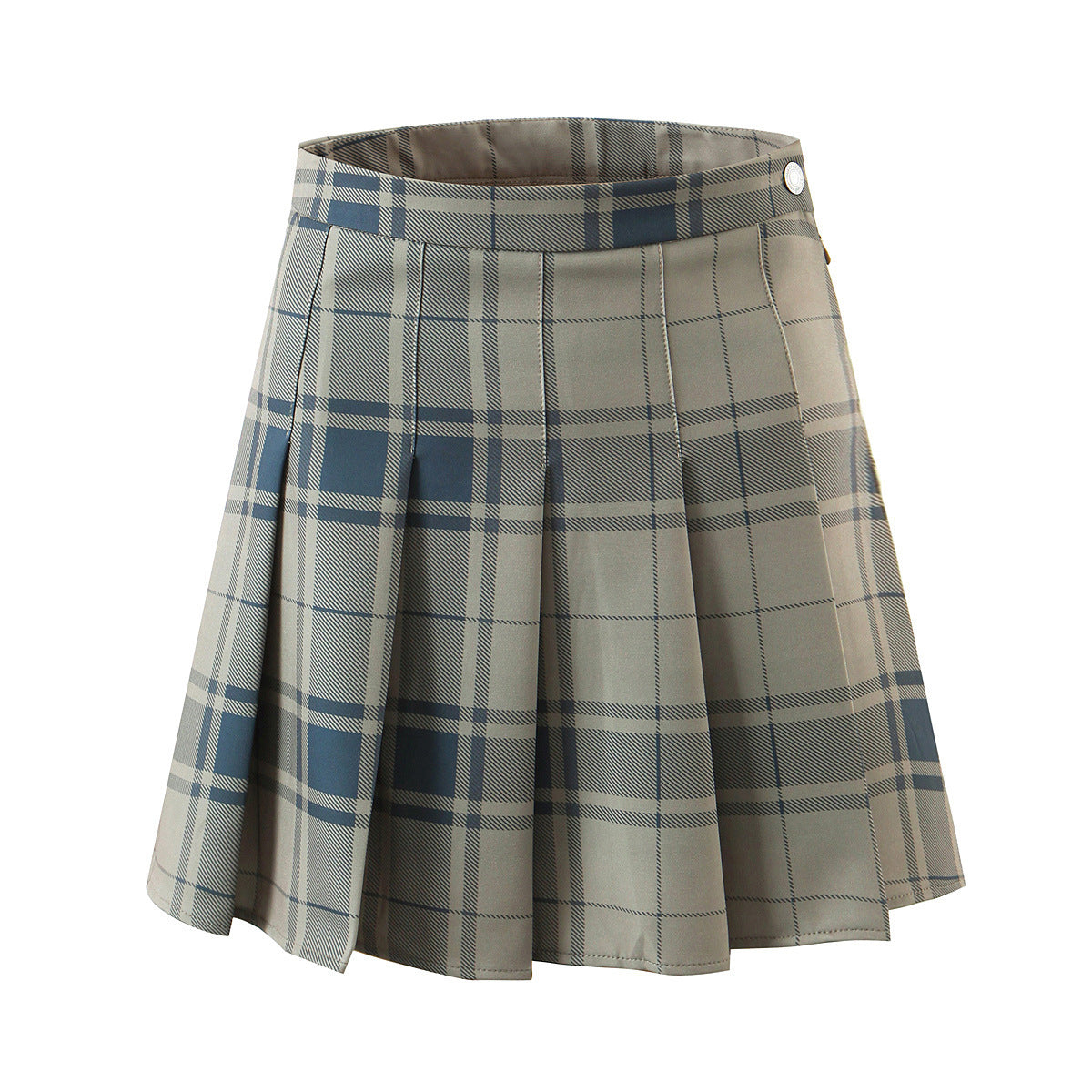 Vintage Plaid Small Sling Skirt Two Piece Set