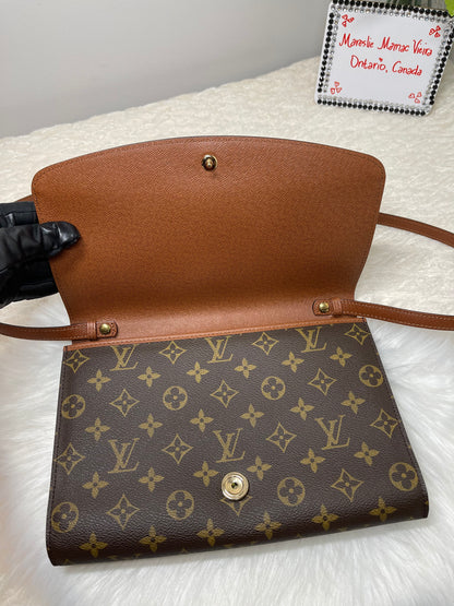 Bordeaux PM 2 Way Clutch Bag Monogram