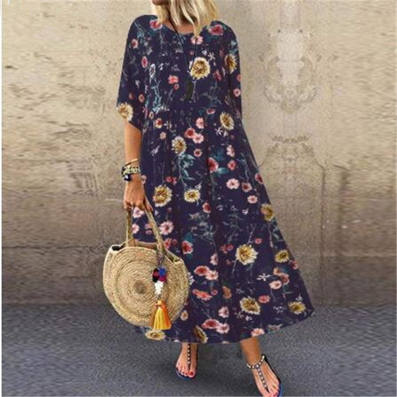 Elegant Vintage Jacquard Dress for Timeless Style
