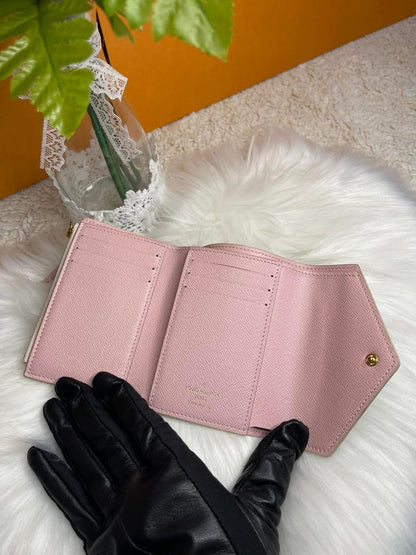 Damier Azur Portefeuille Victorine Trifold Wallet