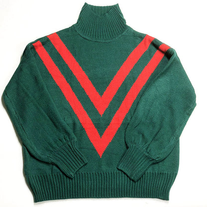 Loose Retro Turtleneck Long Sleeve Sweater for Women
