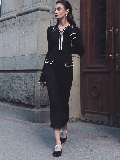 High Waist Ruffled Maxi Dress for Women - Vintage & Elegant