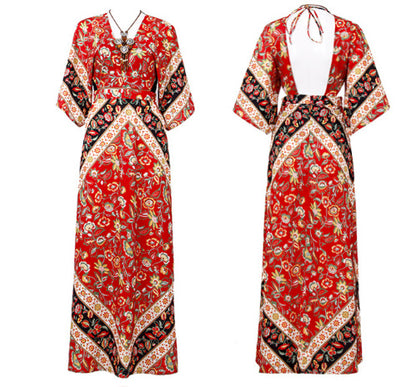 Red vintage dress